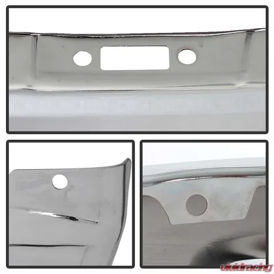 Spyder Auto Front Bumper Chrome w/Fog Light Hole for Dodge Ram 1500 2013-2018 - FB-DR13B-FOG-C