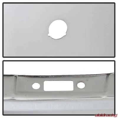 Spyder Auto Front Bumper with Sensor & Fog Light Hole Chrome for Dodge Ram 1500 2014-2018 - FB-DR14B-WS-FOG-C