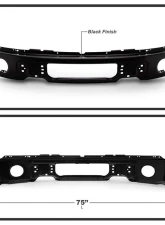 Spyder Auto Front Bumper with Fog Light Hole Black for Ford F150 2009-2014                                     - FB-FF15009-FOG-BK - Image 2