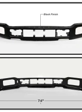 Spyder Auto King Ranch Limited Front Bumper with Fog Light Holes Black Ford F150 2018-2020                                     - FB-FF15018L-FOG-BK - Image 2
