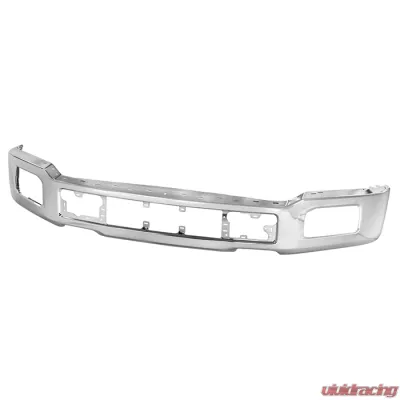 Spyder Auto Front Bumper with Fog Light Holes Chrome for 2018-2020 Ford F150 XLT/Lariat/Platinum - FB-FF15018X-FOG-C
