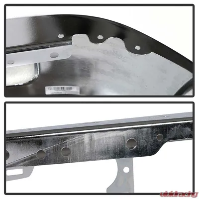 Spyder Auto Front Bumper with Fog Light Holes Chrome for 2018-2020 Ford F150 XLT/Lariat/Platinum - FB-FF15018X-FOG-C