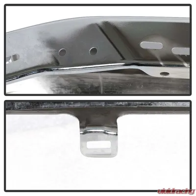 Spyder Auto Front Bumper with Fog Light Holes Chrome for 2018-2020 Ford F150 XLT/Lariat/Platinum - FB-FF15018X-FOG-C