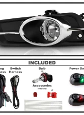 Spyder Auto Clear OEM Fog Lights with Switch for Chevrolet Cruze 2011-2014 Non-Sport                                     - FL-CCRZ2011-C - Image 2