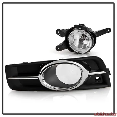 Spyder Auto Clear OEM Fog Lights with Switch for Chevrolet Cruze 2011-2014 Non-Sport - FL-CCRZ2011-C