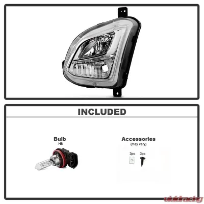 Spyder Auto OEM Style Fog Lights Left for Chevrolet Equinox 2018-2020, Clear Lens - FL-CEQ18-L