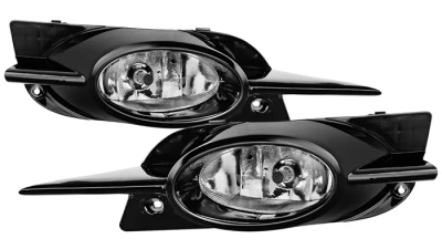 Spyder Auto Clear Fog Lights with Switch for Honda Civic 2-Door 2009-2011                                     - FL-CL-HC09-2D-C - Image 3