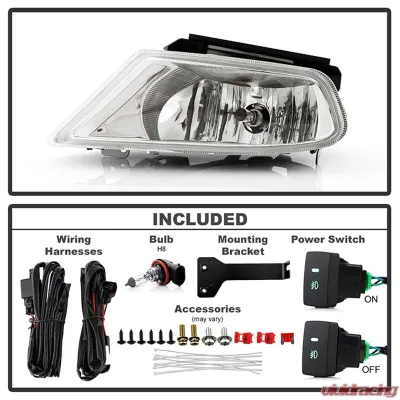 Spyder Auto Clear OEM Fog Lights with Switch for Honda Odyssey 2005-2007 - FL-CL-HODY05-C