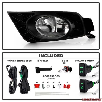 Spyder Auto Clear OEM Fog Lights with Switch for Honda Odyssey 2008-2010 - FL-CL-HODY08-C