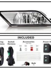 Spyder Auto Clear OEM Fog Lights with Switch for Honda Odyssey EX|EXL|LX 2011-2014                                     - FL-CL-HODY2011-C - Image 2