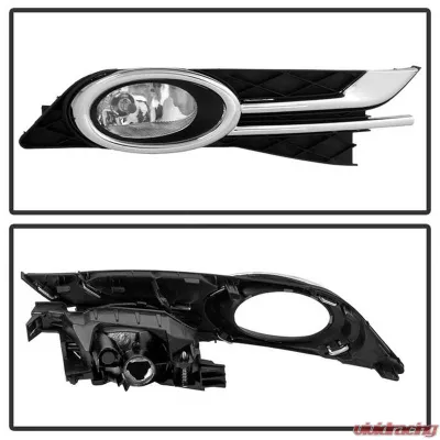 Spyder Auto Clear OEM Fog Lights with Switch for Honda Odyssey 2015-2016 - FL-CL-HODY2014-C