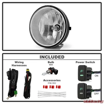 Spyder Auto Clear OEM Fog Lights with Switch for Toyota Tundra 2007-2013 - FL-CL-TTA05-C