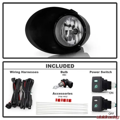 Spyder Auto Clear OEM Fog Lights with Switch for 2007-2013 Toyota Tundra Double Cab/CrewMax - FL-CL-TTU07-C