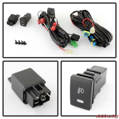 Spyder Auto Smoke Fog Lights with Switch for Toyota Tundra 2014-2018, OEM Fitment - FL-CL-TTU14-SM