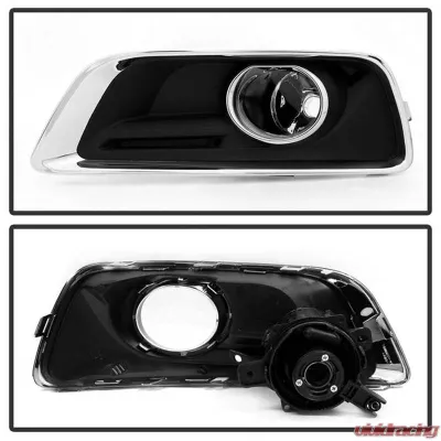 Spyder Auto Fog Light with Universal Switch Clear for Chevrolet Malibu 2012-2015 - FL-CMA2012-C