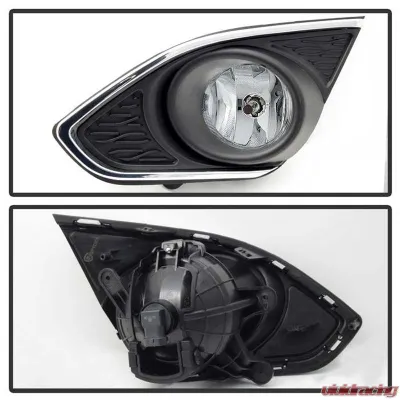 Spyder Auto OEM Fog Light with Universal Switch Clear for Chevrolet Spark 2013-2015 - FL-CSPA2013-C
