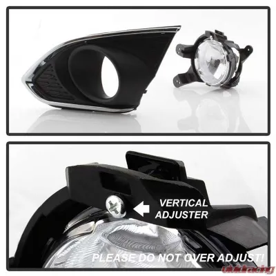 Spyder Auto OEM Fog Light with Universal Switch Clear for Chevrolet Spark 2013-2015 - FL-CSPA2013-C