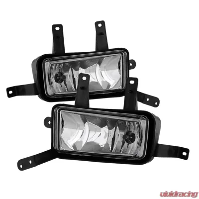 Spyder Auto Clear OEM Fog Lights with Chrome Trim for Chevrolet Suburban Tahoe 2015-2020 - FL-CTAH15-C