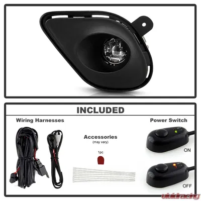 Spyder Auto Full LED Fog Lights for Dodge Charger 2015-2019 with Universal Switch - FL-DCH15-SRT-C