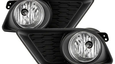 Spyder Auto Clear OEM Style Fog Lights with Switch for Dodge Charger 2011-2014                                     - FL-DCH2011-C - Image 4