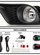 Spyder Auto Clear OEM Style Fog Lights with Switch for Dodge Charger 2011-2014                                     - FL-DCH2011-C - Image 2