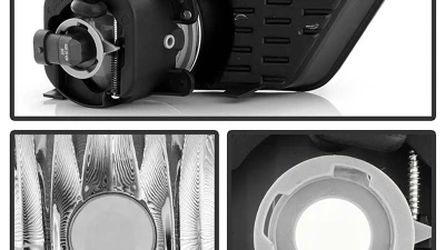 Spyder Auto Clear OEM Style Fog Lights with Switch for Dodge Charger 2011-2014                                     - FL-DCH2011-C - Image 3