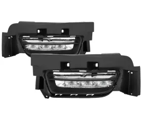 Spyder Auto LED Fog Lights with Universal Switch for 2015-2020 Dodge Charger, Clear