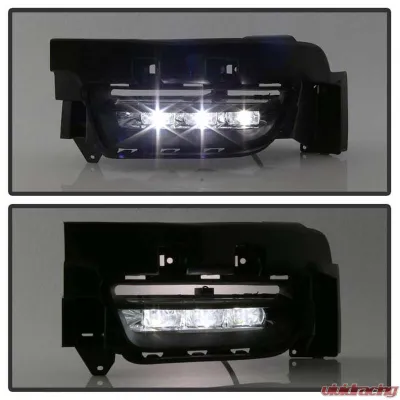 Spyder Auto LED Fog Lights with Universal Switch for 2015-2020 Dodge Charger, Clear - FL-DCH2015-LED-C