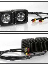 Spyder Auto Full LED Fog Lights with Bracket and Universal Switch for Dodge Ram 1500 2013-2018                                     - FL-DR13-LED-C - Image 3