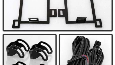 Spyder Auto Full LED Fog Lights with Bracket and Universal Switch for Dodge Ram 1500 2013-2018                                     - FL-DR13-LED-C - Image 4