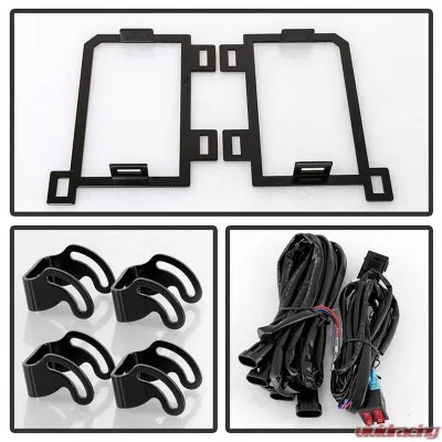 Spyder Auto Full LED Fog Lights with Bracket and Universal Switch for Dodge Ram 1500 2013-2018 - FL-DR13-LED-C