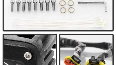 Spyder Auto Full LED Fog Lights with Bracket and Universal Switch for Dodge Ram 1500 2013-2018                                     - FL-DR13-LED-C - Image 5