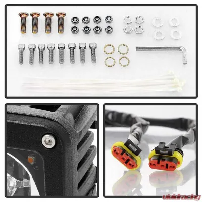 Spyder Auto Full LED Fog Lights with Bracket and Universal Switch for Dodge Ram 1500 2013-2018 - FL-DR13-LED-C