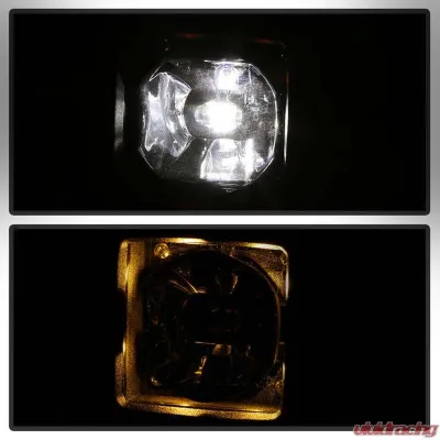 Spyder Auto Full LED Fog Lights with Bracket and Universal Switch for Dodge Ram 1500 2013-2018 - FL-DR13-LED-C