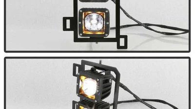 Spyder Auto Full LED Fog Lights with Bracket and Universal Switch for Dodge Ram 1500 2013-2018                                     - FL-DR13-LED-C - Image 8