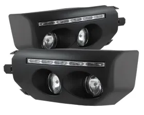 Spyder Auto Black Fog Lights with LED DRL for Toyota FJ Cruiser 2007-2014