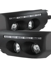 Spyder Auto Black Fog Lights with LED DRL for Toyota FJ Cruiser 2007-2014                                     - FL-DRL-TFJ07-BK - Image 3
