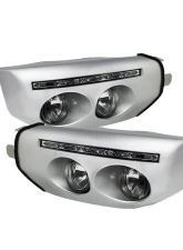 Spyder Auto Clear Fog Lights with LED DRL and Switch for Toyota FJ Cruiser 2007-2014                                     - FL-DRL-TFJ07-C - Image 3