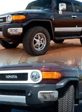Spyder Auto Clear Fog Lights with LED DRL and Switch for Toyota FJ Cruiser 2007-2014                                     - FL-DRL-TFJ07-C - Image 3