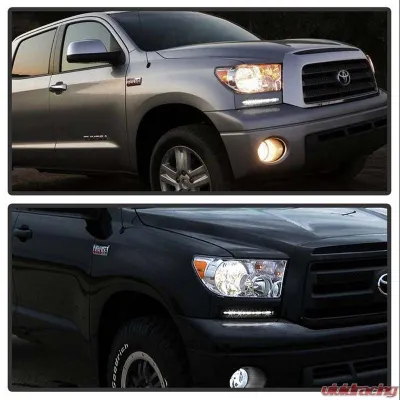 Spyder Auto Black XSP-X Style LED Daytime Running Lights for Toyota Tundra 2007-2013 - FL-DRL-TTU07-BK