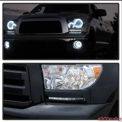 Spyder Auto Black XSP-X Style LED Daytime Running Lights for Toyota Tundra 2007-2013 - FL-DRL-TTU07-BK