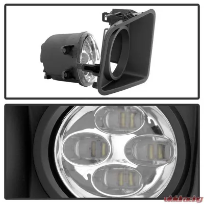 Spyder Auto Clear DRL LED Fog Lights with Switch for Toyota Tundra 2014-2018 - FL-DRL-TTU14-C