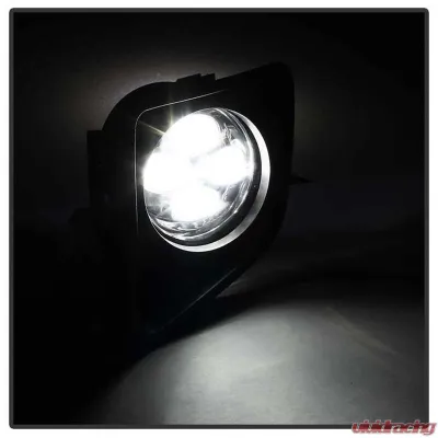 Spyder Auto Clear DRL LED Fog Lights with Switch for Toyota Tundra 2014-2018 - FL-DRL-TTU14-C