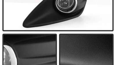 Spyder Auto OEM Fog Light with Universal Switch Clear for Ford C-Max 2013-2015                                     - FL-FCMAX2013-C - Image 2