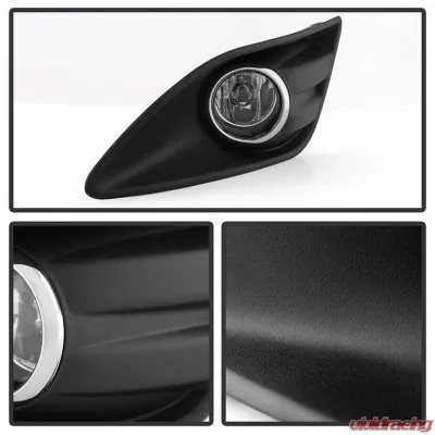 Spyder Auto OEM Fog Light with Universal Switch Clear for Ford C-Max 2013-2015 - FL-FCMAX2013-C