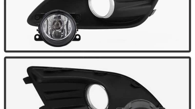 Spyder Auto OEM Fog Light with Universal Switch Clear for Ford C-Max 2013-2015                                     - FL-FCMAX2013-C - Image 3