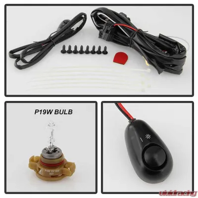 Spyder Auto OEM Fog Lights with Universal Switch Clear for Ford Escape 2007-2012 - FL-FESC07-C