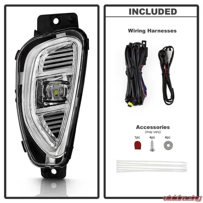 Spyder Auto Full LED Fog Lights with Switch Clear for Ford Escape 2020-2022 - FL-FESC2020-LED-C