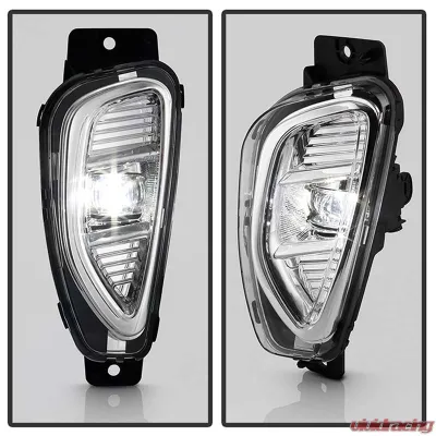Spyder Auto Full LED Fog Lights with Switch Clear for Ford Escape 2020-2022 - FL-FESC2020-LED-C