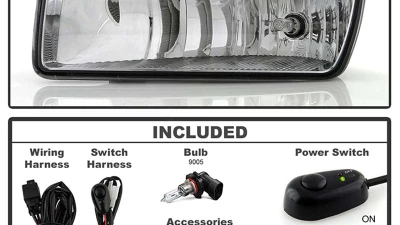 Spyder Auto Clear OEM Fog Lights for Ford Explorer Sport Trac 2007-2010, Non-Ironman Sport                                     - FL-FEXP07-C - Image 2